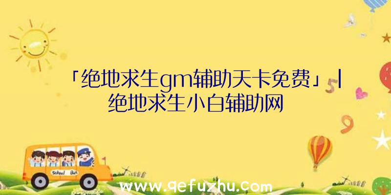 「绝地求生gm辅助天卡免费」|绝地求生小白辅助网